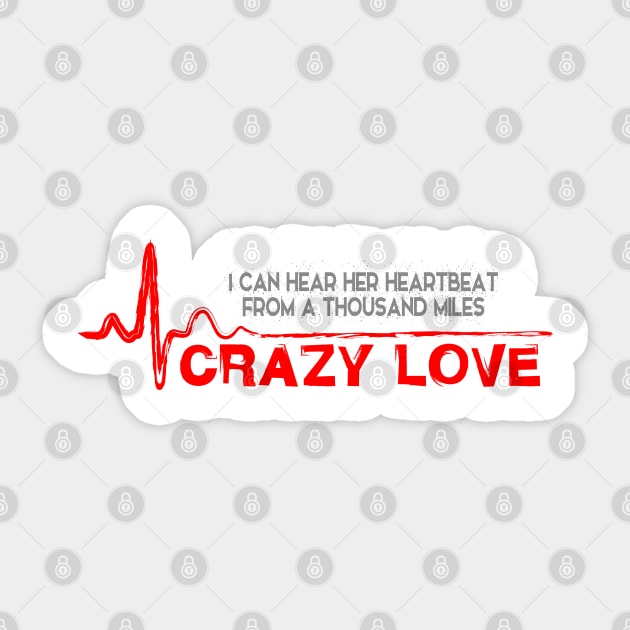 CRAZY LOVE Sticker by Vansa Design